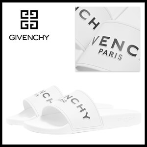 【GIVENCHY】ジバンシィ サンダル コピー ロゴスライド サンダル ホワイト フラット20100811