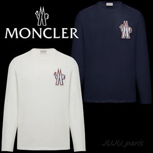 モンクレール 偽物 Moncler★2020SS★M字型ロゴワッペン長袖Tシャツ100801