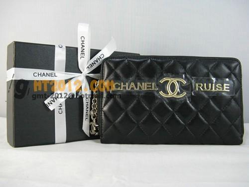 シャネルスーパーコピー CHANELラムスキン 長財布 ブラック A313