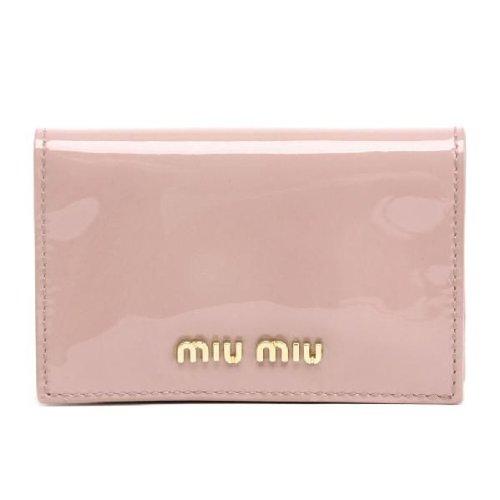 ミュウミュウ MIU MIU 名刺入れ エナメル革5M1122-3CJ-HJP