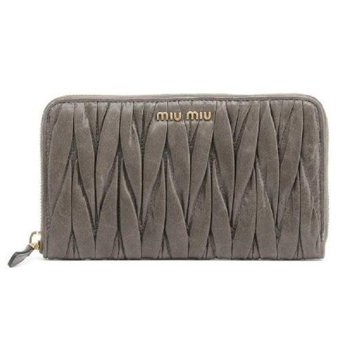 ミュウミュウ MIU MIU 長財布 子牛革 5M0506-QI9-572