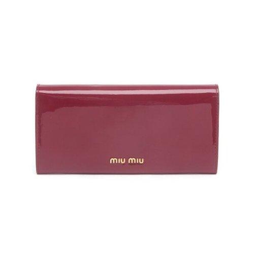 ミュウミュウ MIU MIU 長財布 エナメル革 5M1109