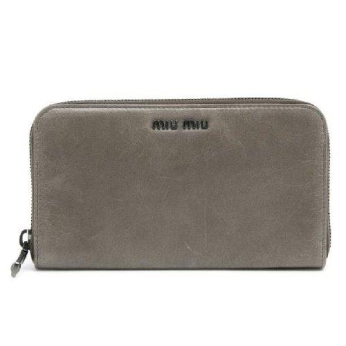 ミュウミュウ MIU MIU 長財布 子牛革 5M0506-US0-96H