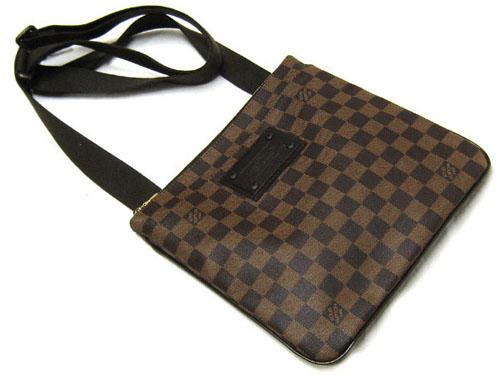 ルイヴィトン LV ダミエ バッグ ポシェットプラットブルックリン N41100