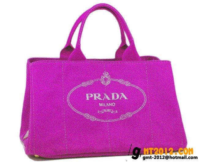 BN18727-プラダ 春夏新作-PRADA-トートバッグ キャンバス-ピンク