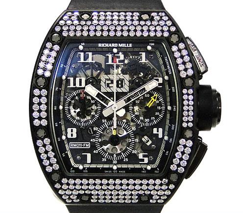 リシャール ミル RM011 フェリペ マッサ ダイヤ ブラック 自動 RICHARD MILLE