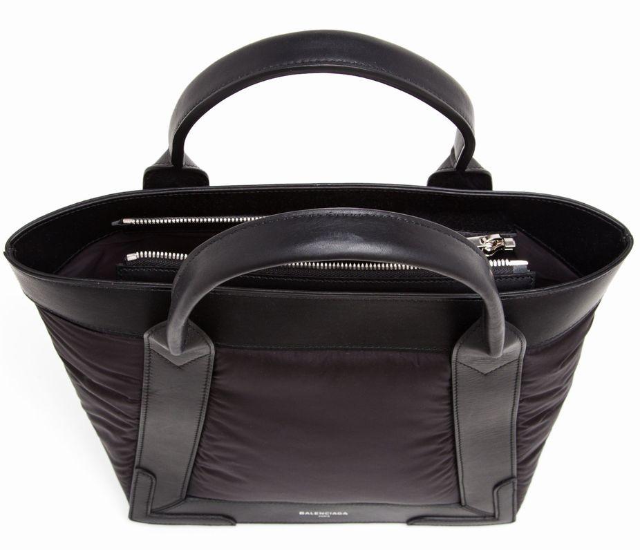 BALENCIAGAバレンシアガ コピー■セレブ愛用!!Nylon and Leather Cabas 1点