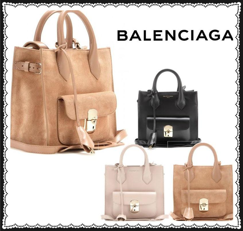 2014-15新作☆Balenciagaバレンシアガスーパーコピー☆パドロックミニレザートート3色