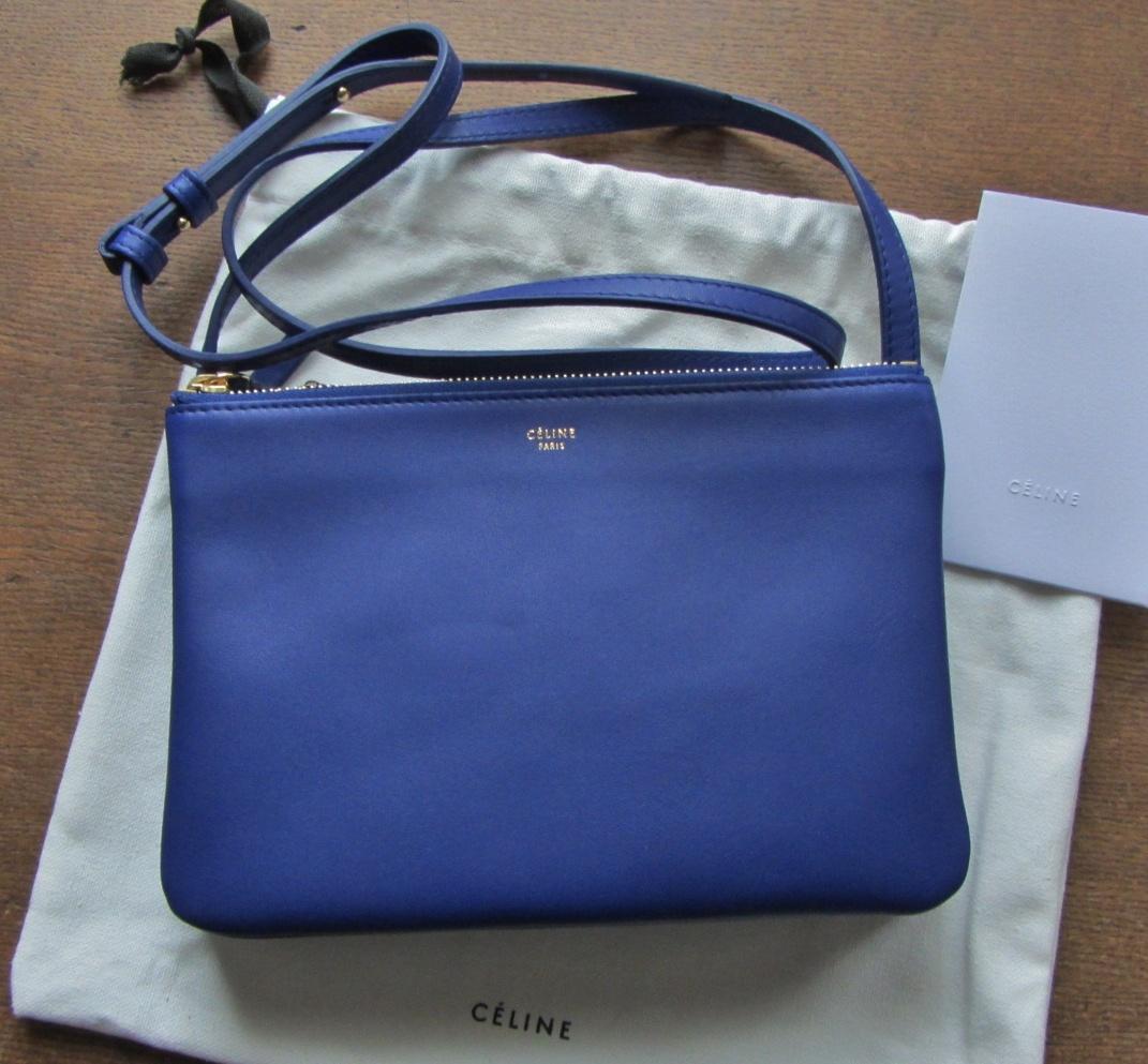 新作入荷★CELINE TRIOセリーヌコピー 小さな方のサイズ★インディゴ 165113ETA.IN07