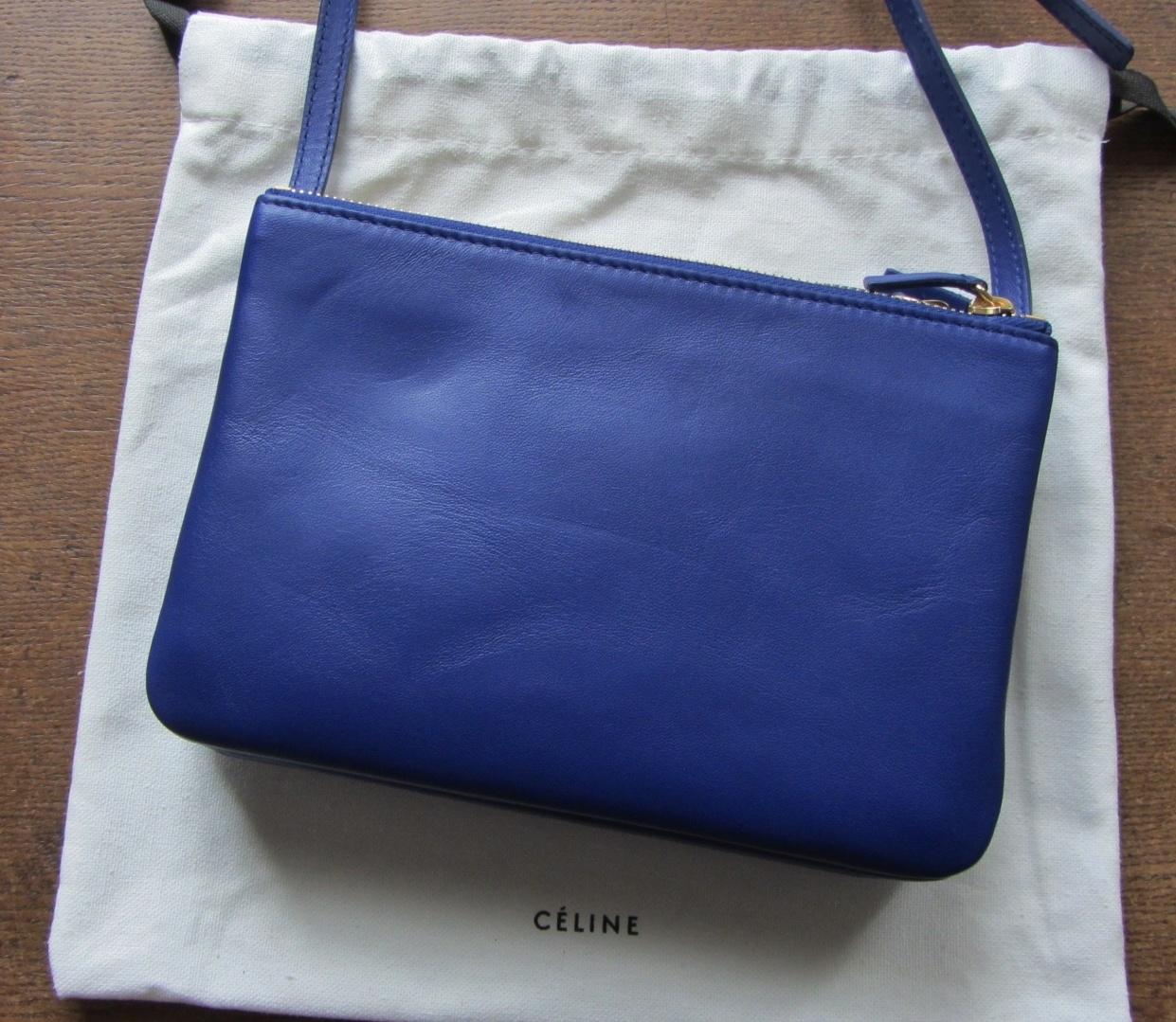 新作入荷★CELINE TRIOセリーヌコピー 小さな方のサイズ★インディゴ 165113ETA.IN07