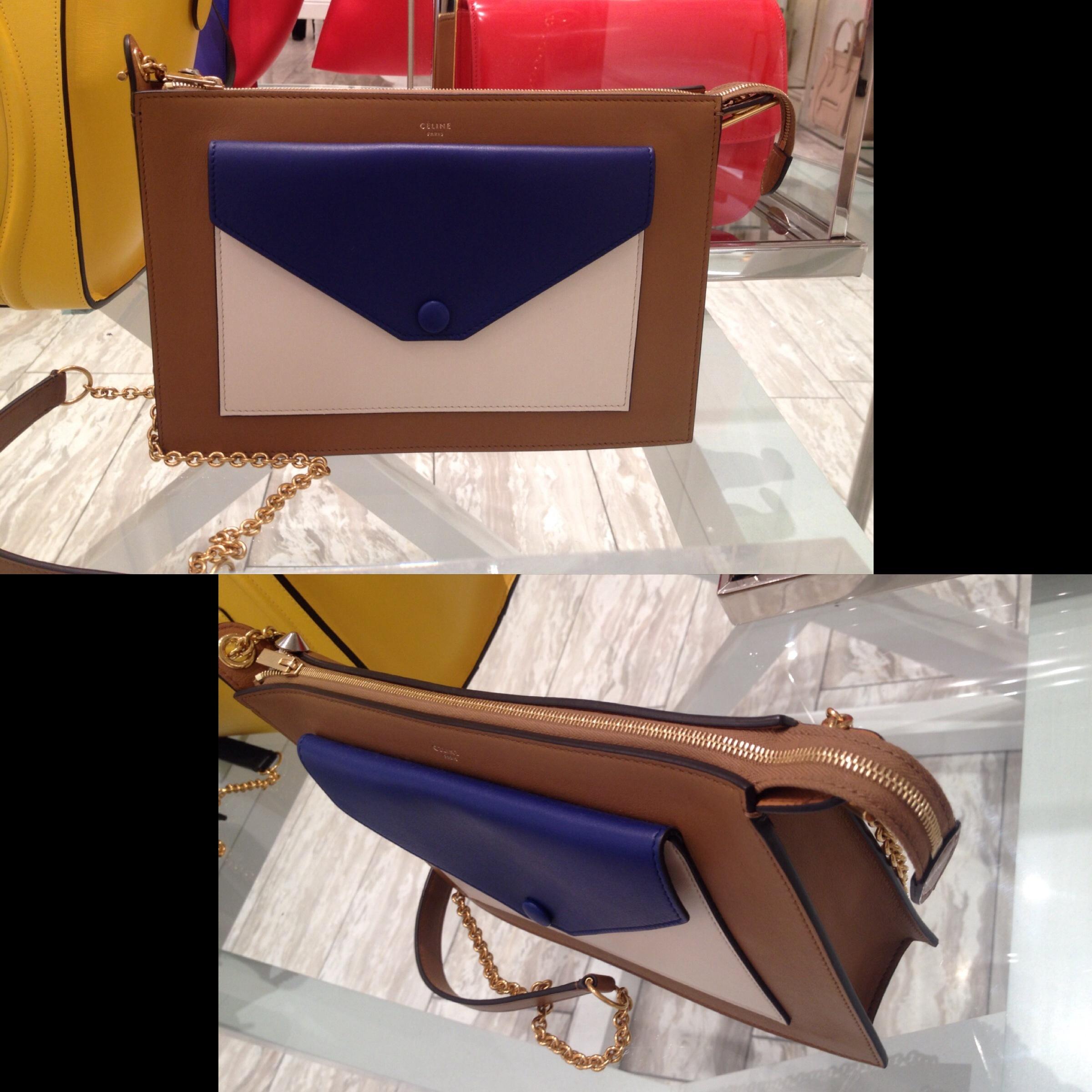 2014SS★【CELINEセリーヌ】チェーン POCKET BAG (INDIGO) 175083UNA.07IN