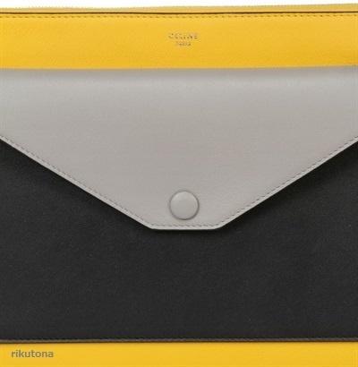 大人気CELINEセリーヌコピー★レザーポーチ POCKET MULTICOLOR(Sunflower)175089UNA.11SR