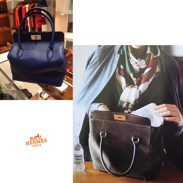 2014-15AW HERMES エルメススーパーコピーポストバーキンの新定番ツールボックス26 Bleu Saphir H0622092