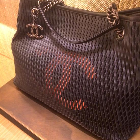 Chanelシャネル"Shopping Center"☆CHANEL14K【SAC Accordeon】☆NOIR×ORANGE 1503206