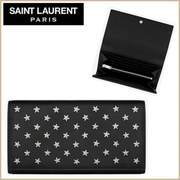 入手困難◆手元に在庫有り!SAINT LAURENT サンローラン スーパーコピー パリスタッズ長財布◆ 7080707