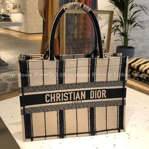 ディオール ブックトート コピー【Dior】2020SS新作“DIOR BOOK TOTE” スモール/ ストライプ M1296ZRLD_M976