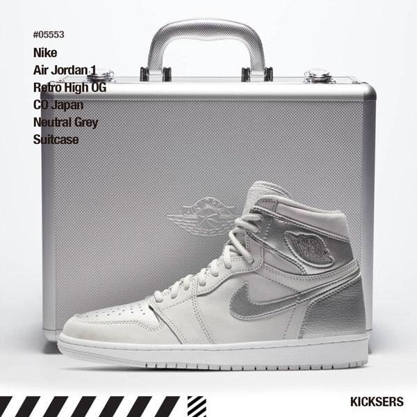 人気話題！ナイキ エアージョーダン スニーカー コピー  Air Jordan 1 CO Japan Tokyo Grey Suitcase01017a01