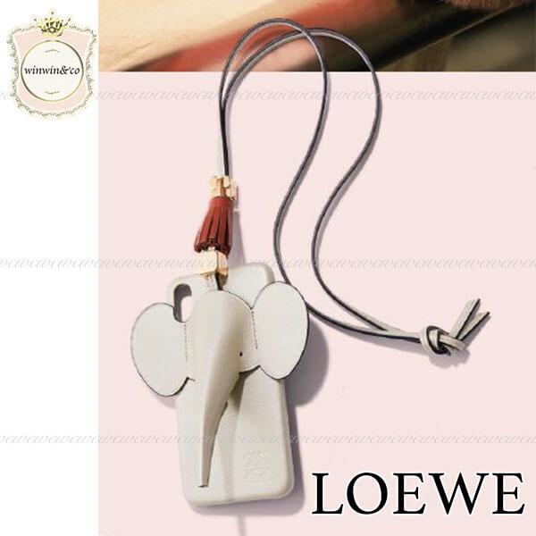 【LOEWE ロエベ iPhoneケース コピー】エレファント Elephant セージC719C80X03