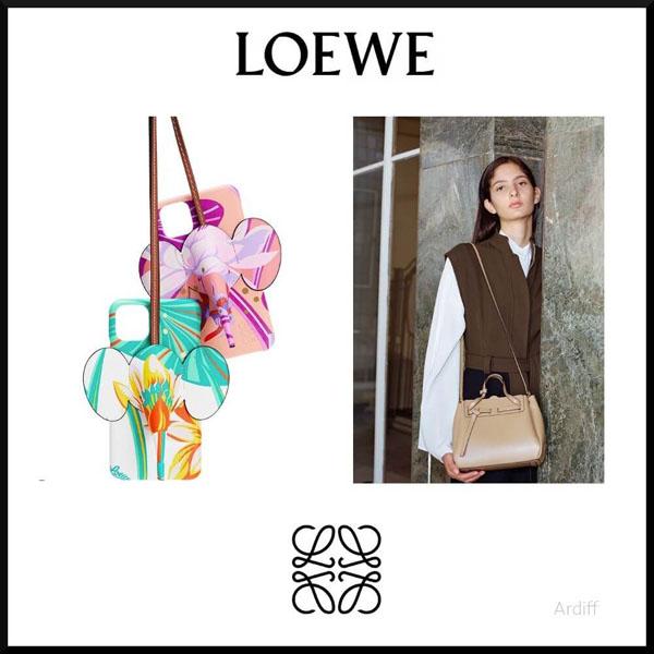 LOEWE ロエベ iPhoneケース 偽物★Paulas Ibiza★iPhone用 エレファント カバー★カーフ 128.28AB05